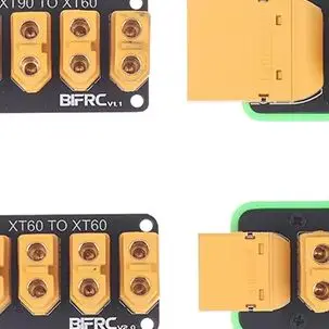

High Current XT60/XT90 to 4 Channel Plug Distribution Board with Optional Base Shell for Robot RC Boat Submarine DIY Electronics
