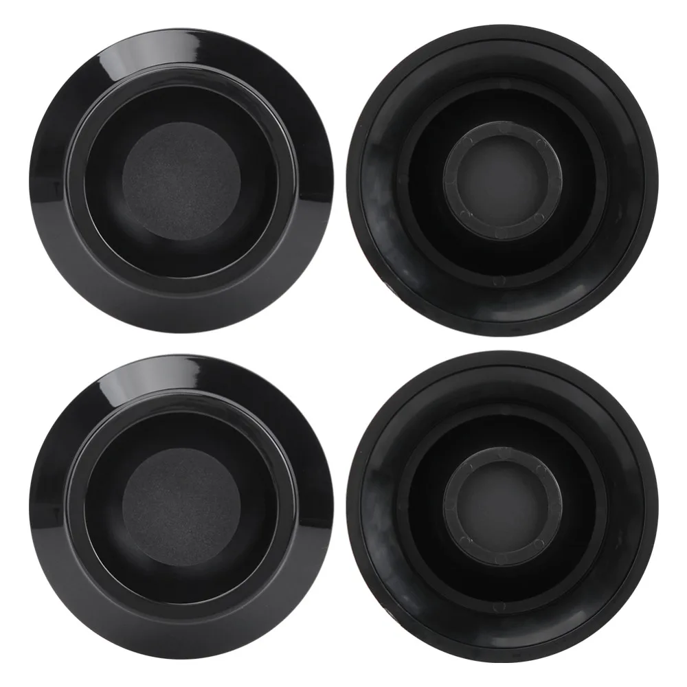 8PCS Plastic Piano Foot Pads Round Shape Black Color Piano Caster Cups Anti-Slip Design Piano Floor Protectors Piano Practice