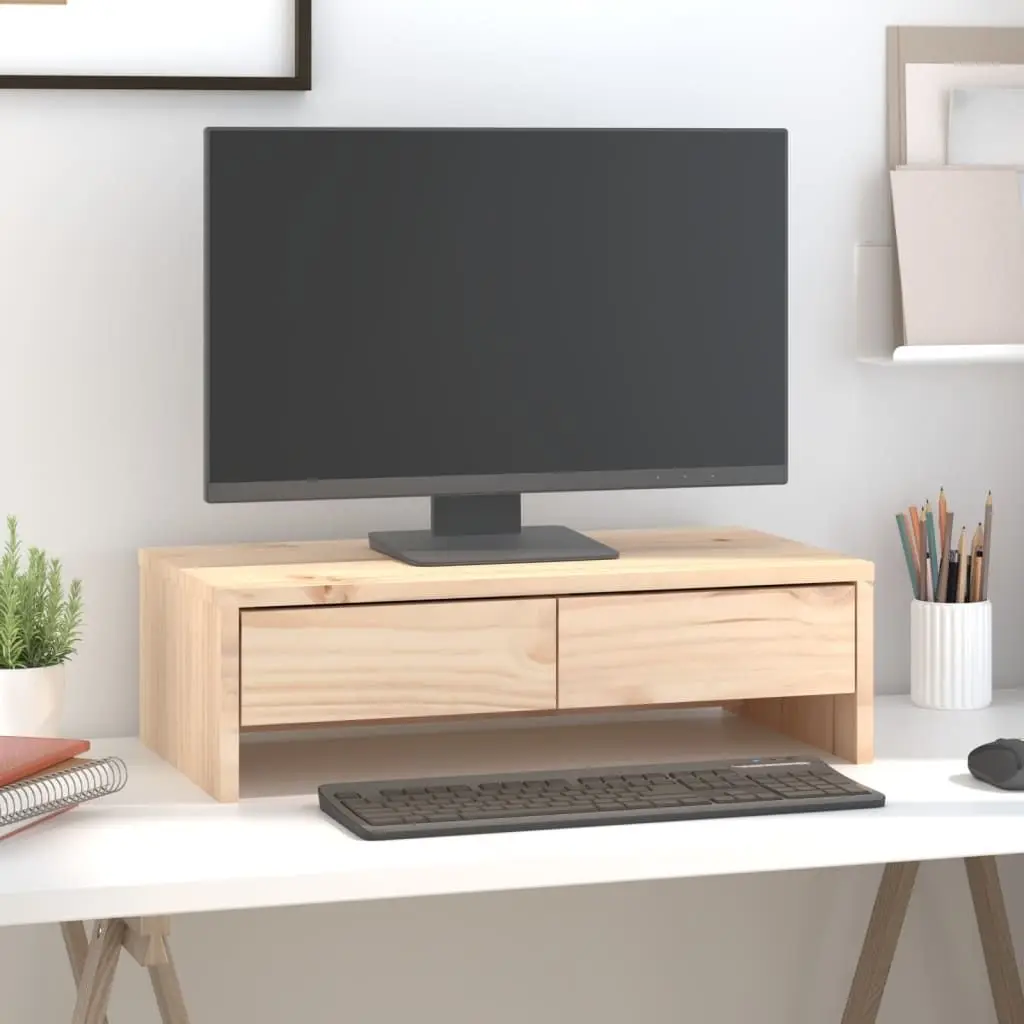 

Monitor Stand 19.7x10.6x5.9" Solid Wood Pine