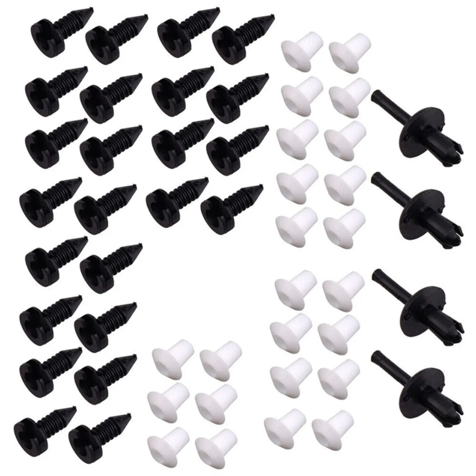 52PC Car Interior Clip For Land Rover Defender Door Card Trim Clips Set Enough For 1 Door 52 Clips Car