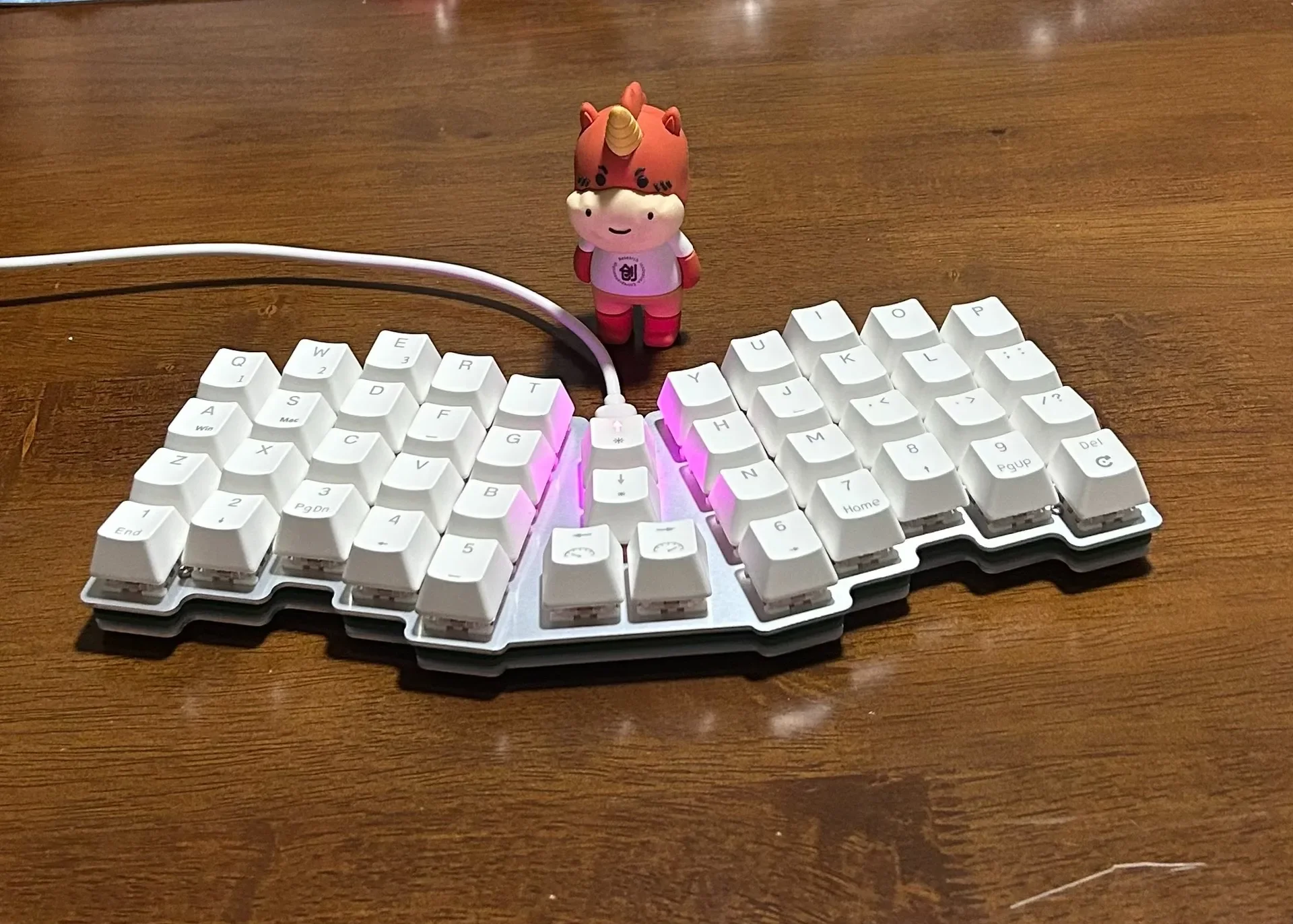 X2 Keyboard mekanis Atreus 44 tombol ergonomis RGB kabel Keyboard Kit QMK Hot Swap VIAL Sandwich Aluminium Keyboard Teclado