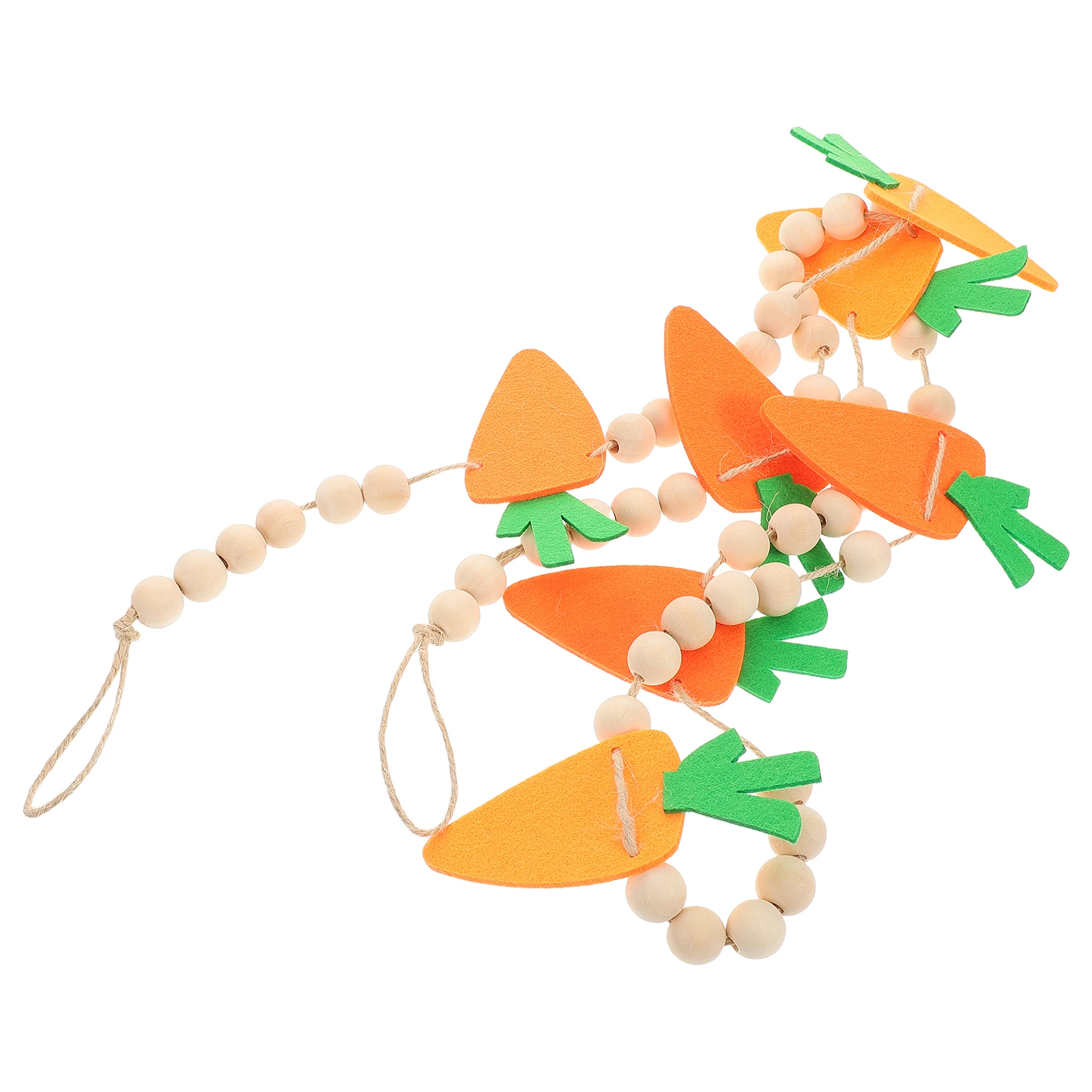 

Carrot Felt Hanging Decoration Decorative Pendant Easter Ornaments Ceiling Decorations Beaded Spring Wood Carrots