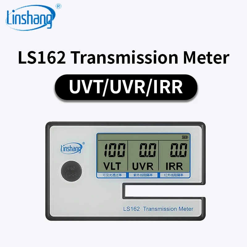 Lingshang LS162 3-in-1 Light Transmission Meter | Simultaneously Measures VLT, UV & IR Blocking | for Car & Architectural Films
