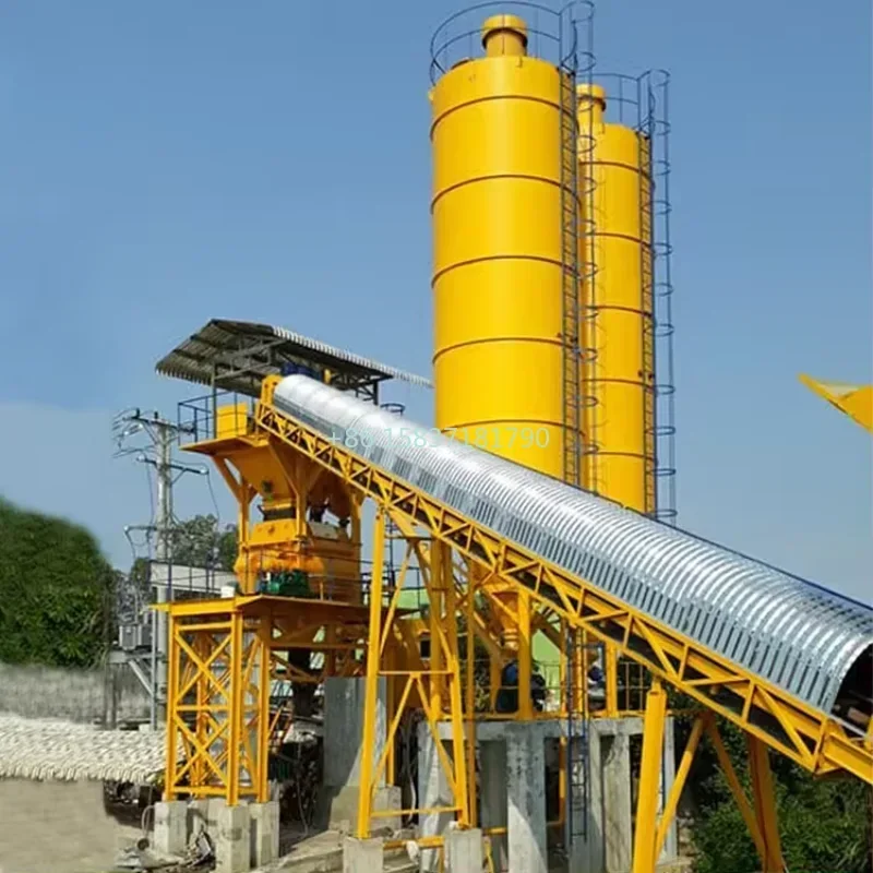 Precast Automatic Batten Concrete Mixing Machine Factory Concrete Mixer Pump Production Line Concrete Mixing Station for Mexico