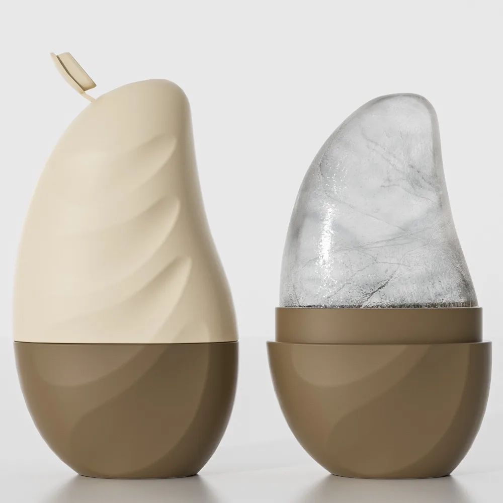 Mango Shaped Ice Mold For Face Beauty Facial Ice Cube Mold Ice Roller For Face And Eye Icing Gua Sha Face Massage Skin Care Tool - Image 4