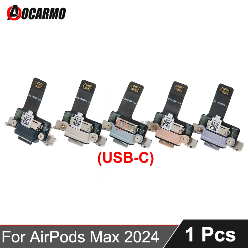 Aocarmo For AirPods Max 2024 A3184 USB-C Charger Dock Connector Type-C Charging Port Flex Cable Repair Part