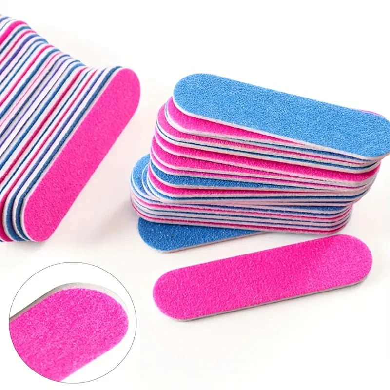 100pcs Double Side Nail Files Mini Wood Sanding Buffer Block Set For Gel Polish Manicure Pedicure Salon Nail Art Tools image 5