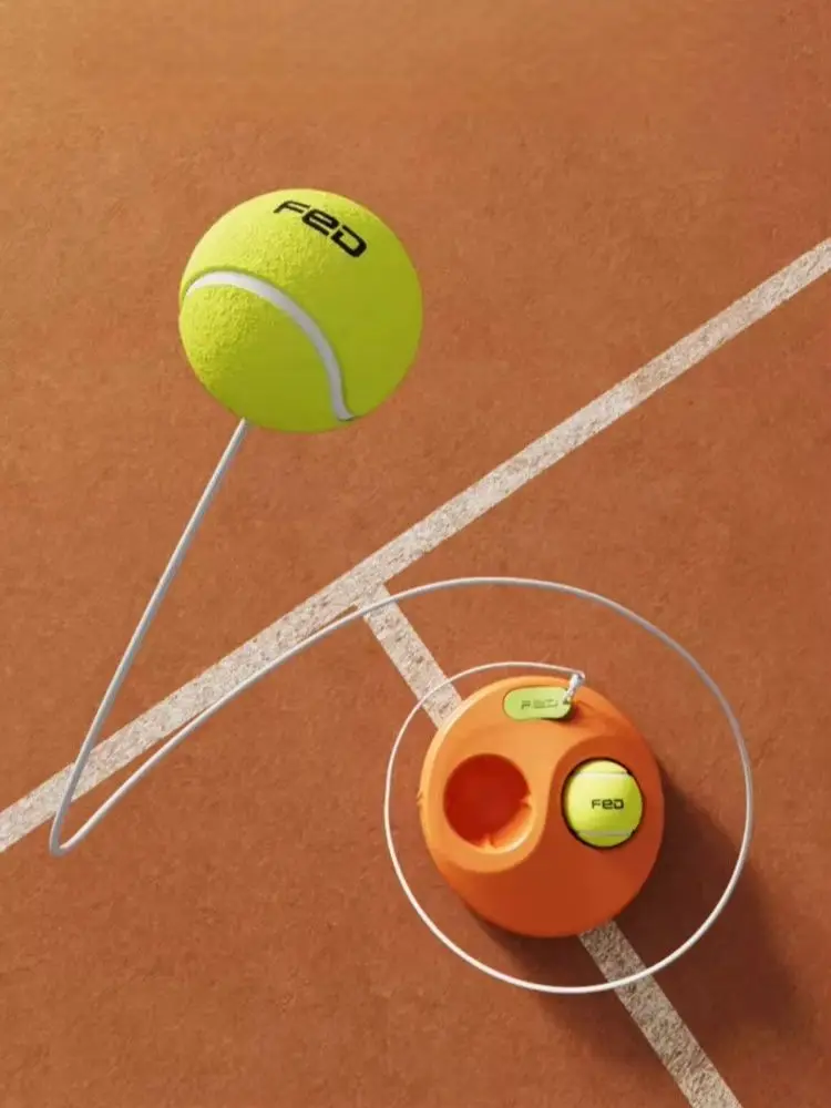 

Tennis Ball Returner with String Single-player Professional-grade Fixed High-bounce Competition-grade Stringed Practice Ball Bas