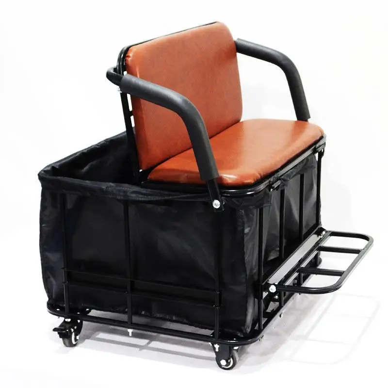 Tricycle multi-function seat, removable tricycle child seat car basket, takeaway basket