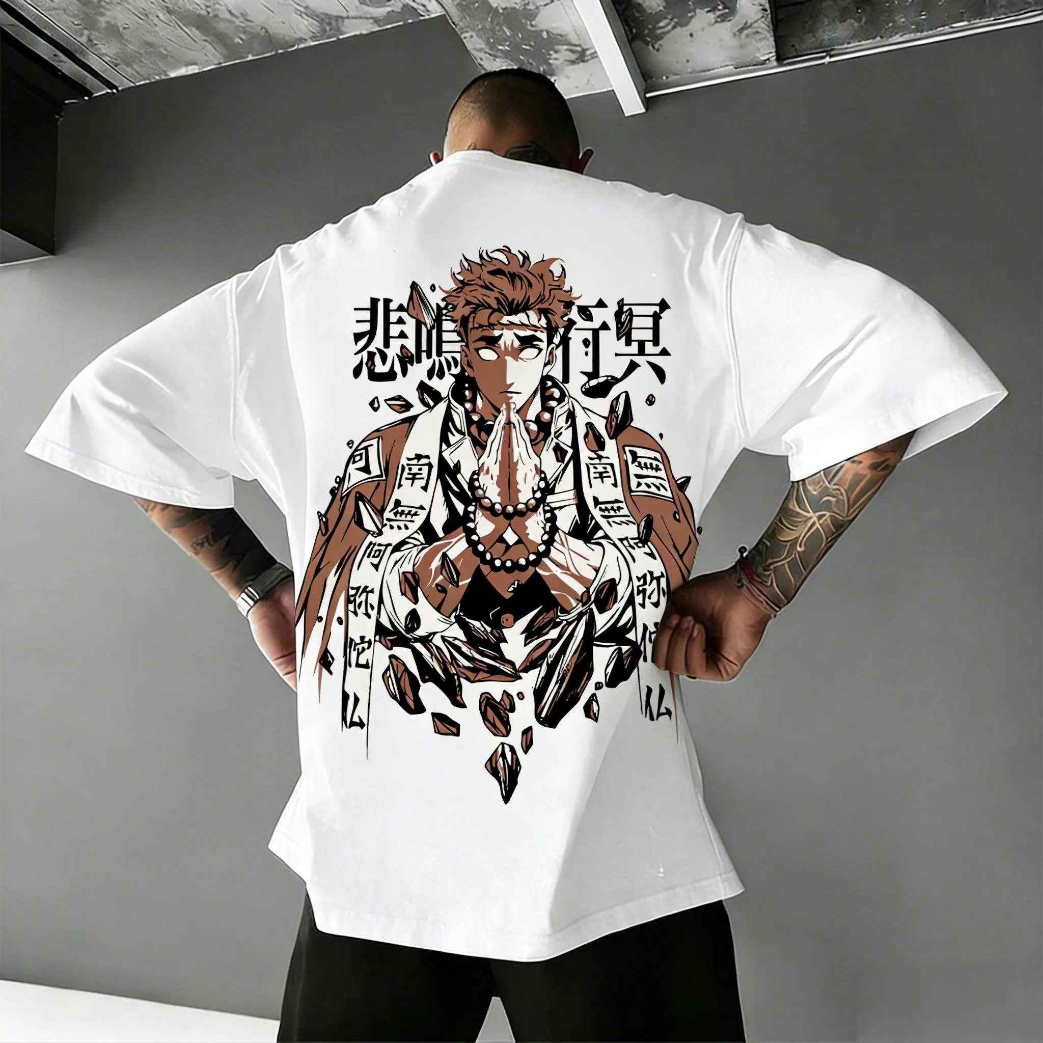 Gyomei Himejima Anime Grafik T Shirt Männer Frauen Kurzarm T Dämon Slayer 2026 Sommer Neue Streetwear Casual Tops Y2k Kleidung