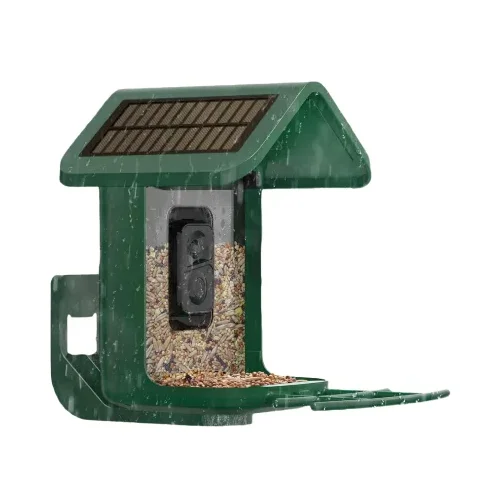 

2.7L Smart Bird Feeder with Camera Solar Powered 2K Live Feed Cam for Backyard AI Identify Auto Capture Bird Videos Pictures