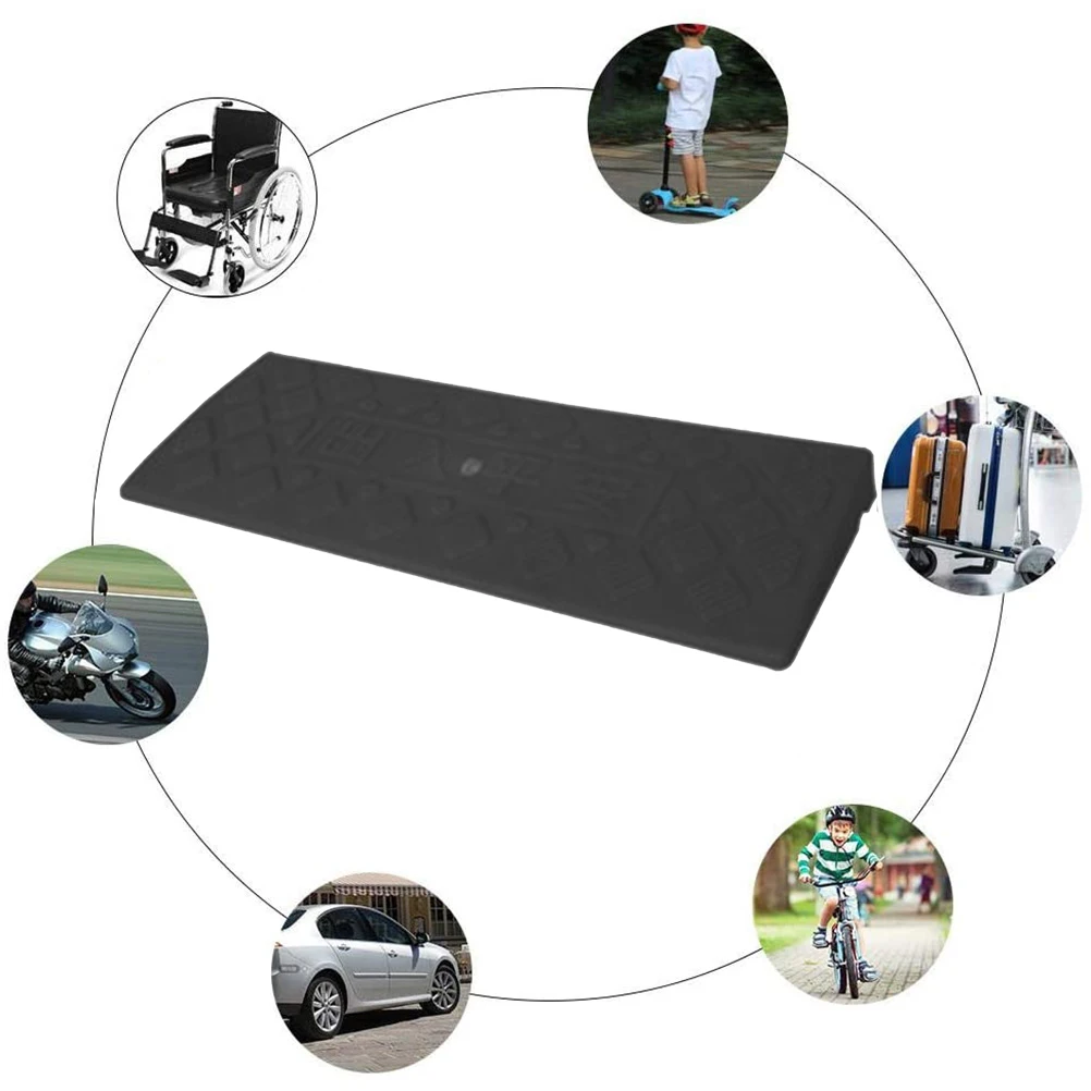 

Portable Curb Ramp Anti-Slip lightweight Threshold Ramp Mat Pad Car Trailer Bike Truck Motorcycle Wheelchair Curb Ramp 50*13cm