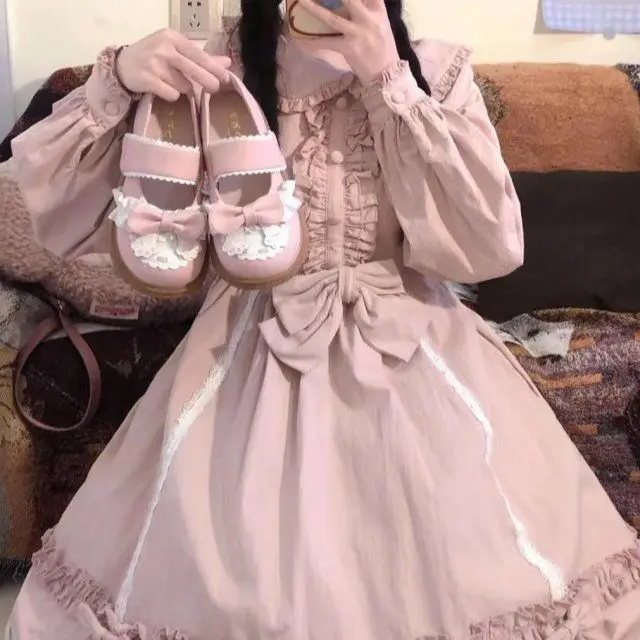 really Shoes Single Shoe Women New Girls Cute Sweet Versatile Shallow Mouth Japanese Small Leather Shoes Net Red Big Toe Shoes