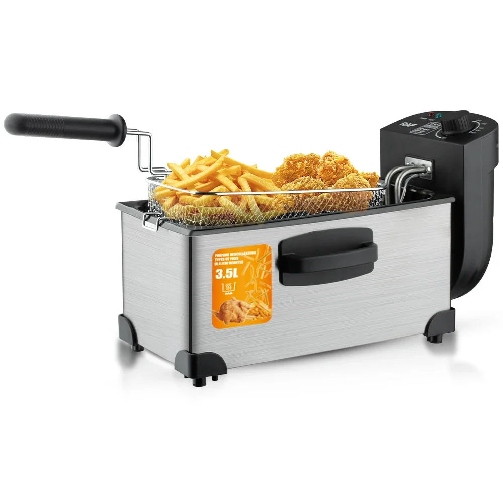 RAF Mini Electric Fryer Multifunctional Home Electric Deep Fryers Commercial Kitchen Chicken French Fries RAF Brand Deep Fryer