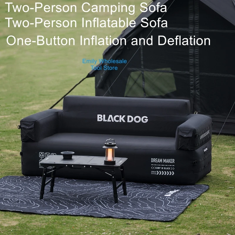 Outdoor Two-Person Automatic Inflatable Sofa, Portable Camping Tent, Air Mattress, Inflatable Bed, Lounge Chair