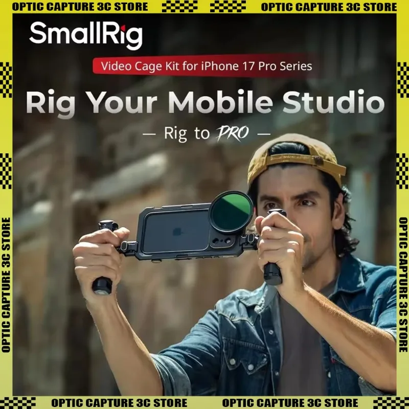

SmallRig 17 Pro Mobile Video Cage Kit for iPhone 17 Pro Max Flagship Edition w 17mm Lens T-Mount Backplate for Video Shooting