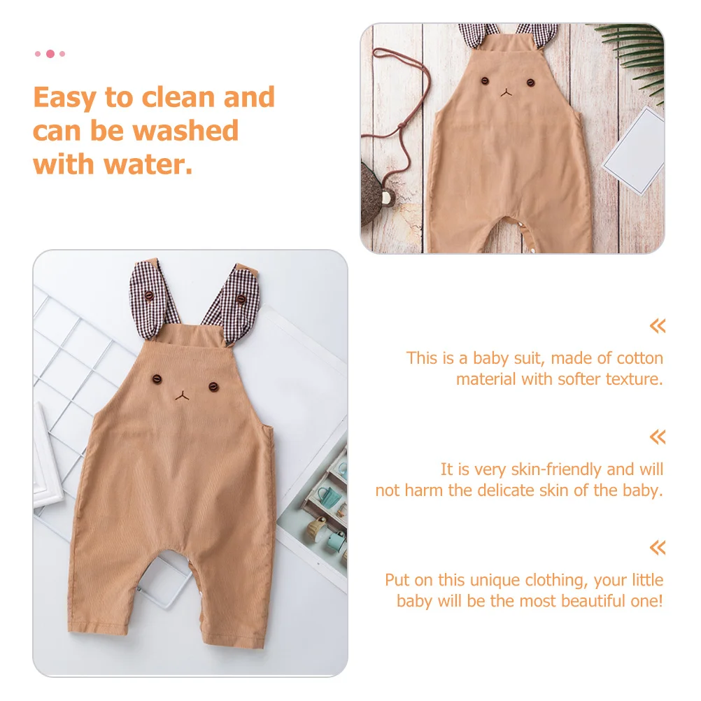 

Cartoon Rabbit Baby Suit Corduroy Soft Cotton Newborn Infant Photography Outfit Photo Costume Newborn Photography Outfits Boy