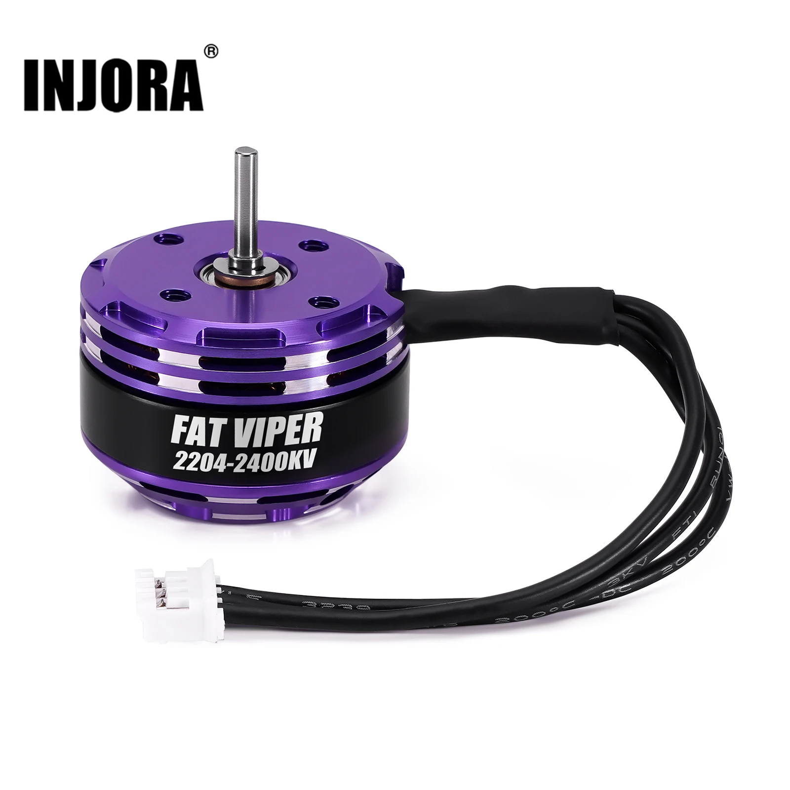 INJORA Brushless MBL32 ESC Fat Viper 2204 Outrunner Motor & Transmission for 1/18 RC Crawler TRX4M