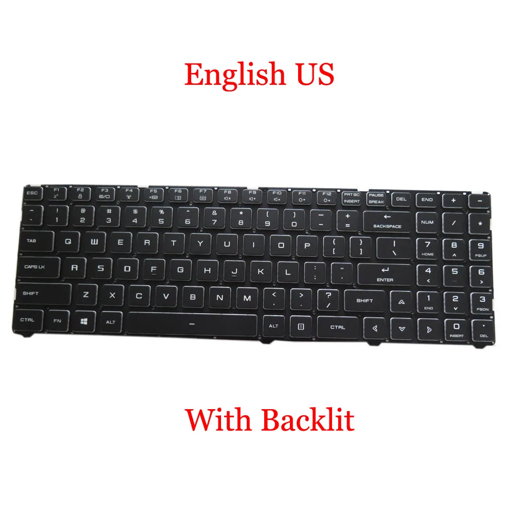 US RU TR UK Keyboard For Tongfang GM5XG0E GM5XG5E GM5XG7E GM5ZG0W GM5ZG7W GM5ZG8W GM5TGEW GM5TGFO GM5TGF0 GM5TGFW Turkey TR New