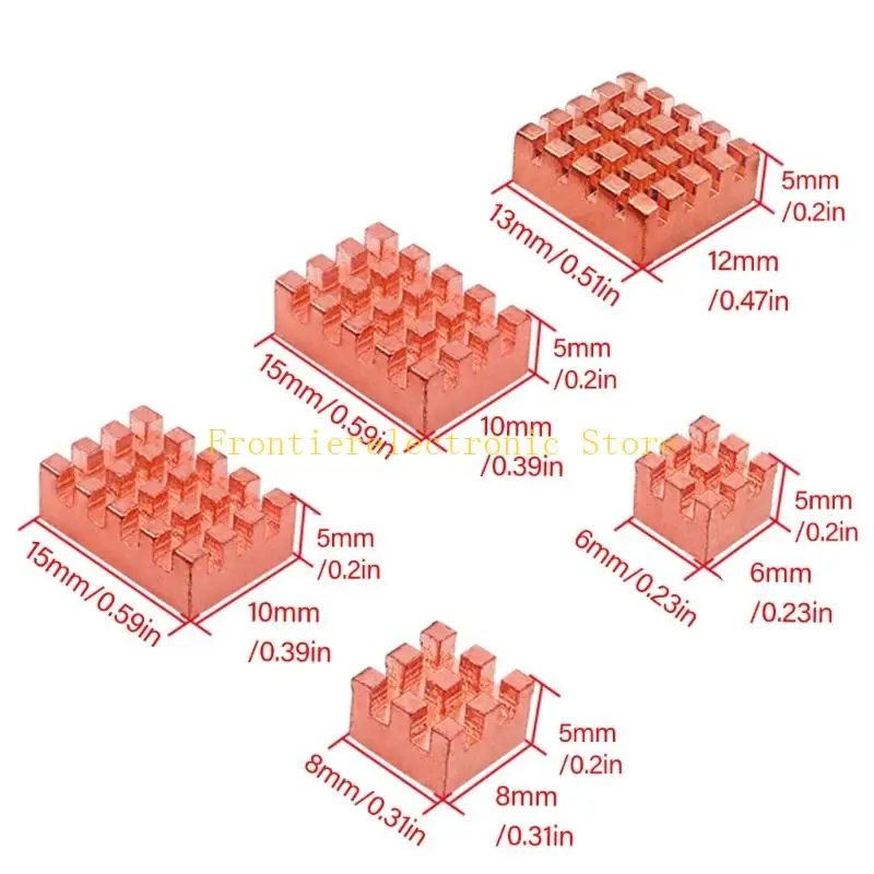 G8DB 5PCS COPPER DIRDERSKS لتعزيز الخدمات الطويلة لـ BPI OpenWrtone و Electronics
