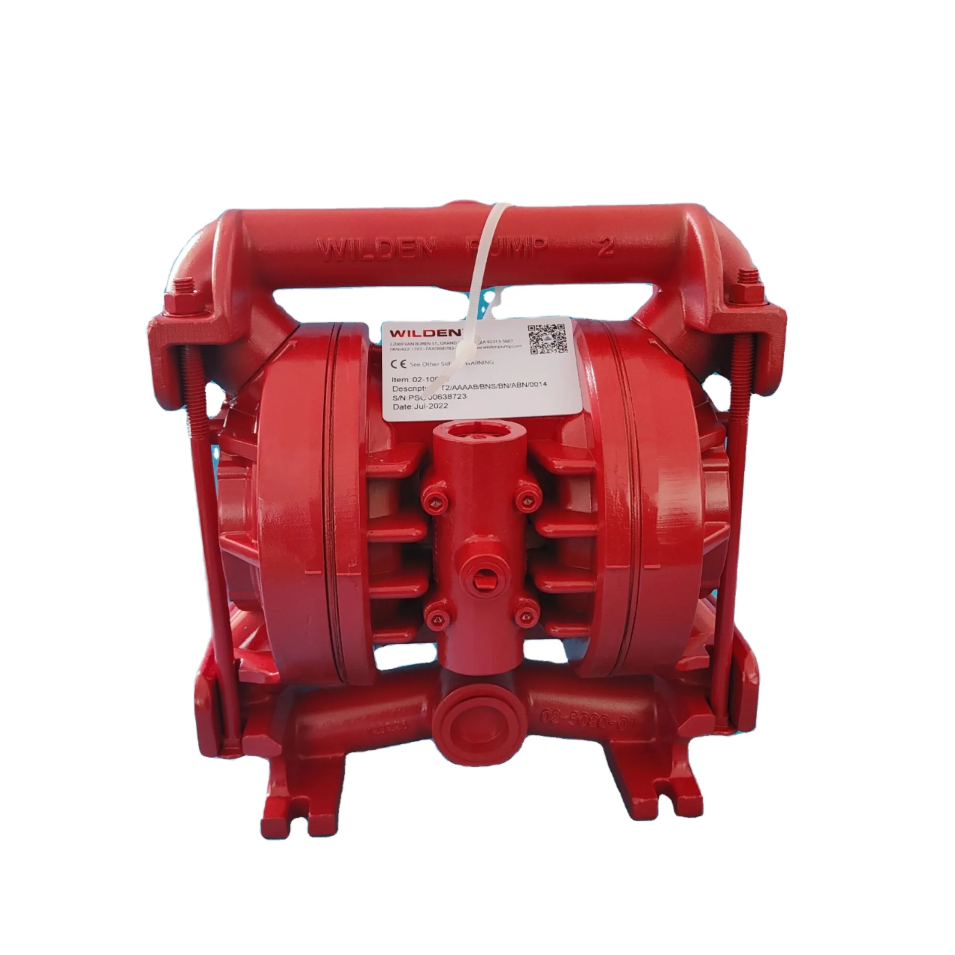 Bomba de Diafragma de Aleación de Aluminio YYH 591601 Compatible con las Series T2 y TZ2, Bomba de Diafragma para Lodos Marinos y Cerámicos