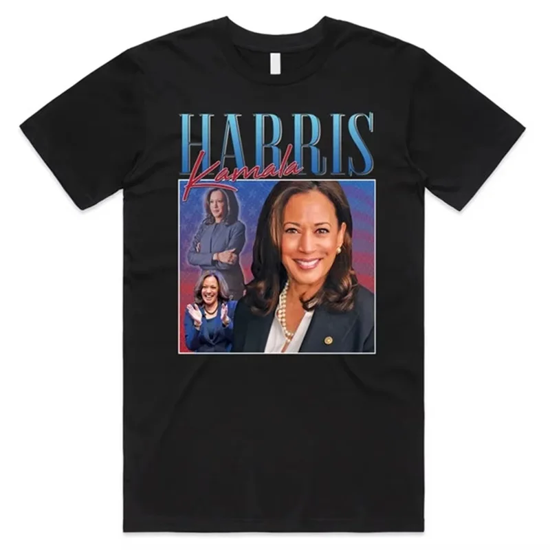 2024 Fashion 3D Printed Vote Kamala Devi Harris T Shirt Madame Vice-president Kamala Graphic T-shirts Vintage New In Tops & Tees