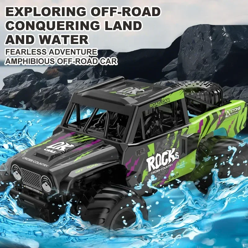 

Remote Control Car Amphibious Waterproof 4WD 2.4G JJRC Q191 Multi Terrain Off-road Climbing Car Boy Toy 360°Spin Rotate