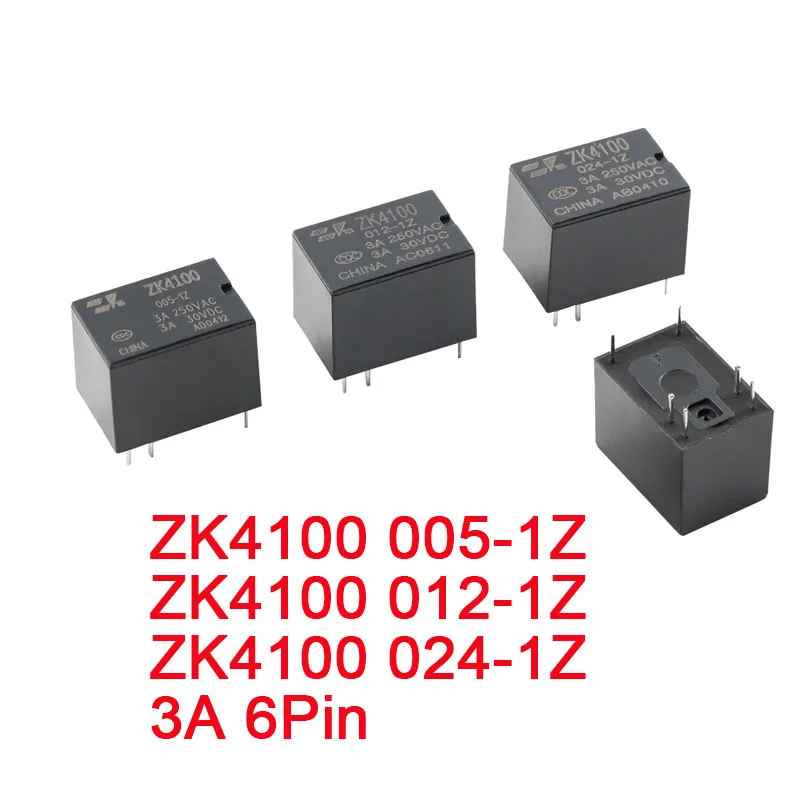 Реле-zk4100-005-012-024-1z-5-12-24-В-постоянного-тока-3a-один-комплект-преобразования-6-контактное-реле-напряжения-катушки-zk4100-024-1z-012-1z-005-1z