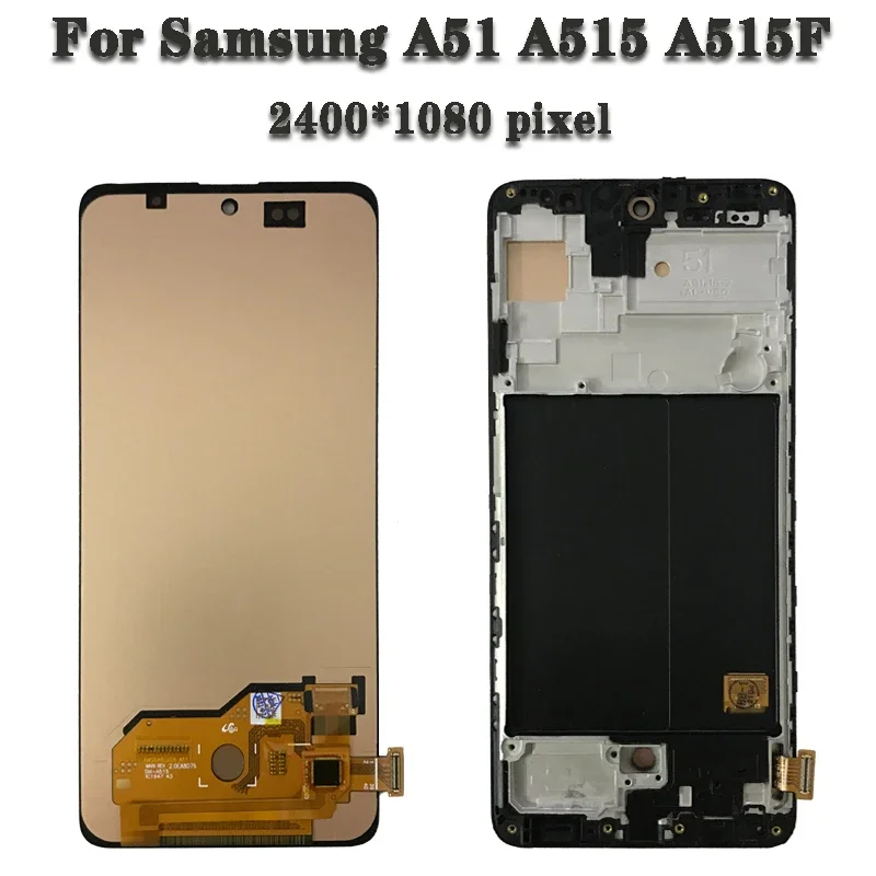 Super AMOLED For Samsung A51 A515 LCD Display A515F/DS A515FD A515 LCD Display Touch Screen Replacement A515F Display