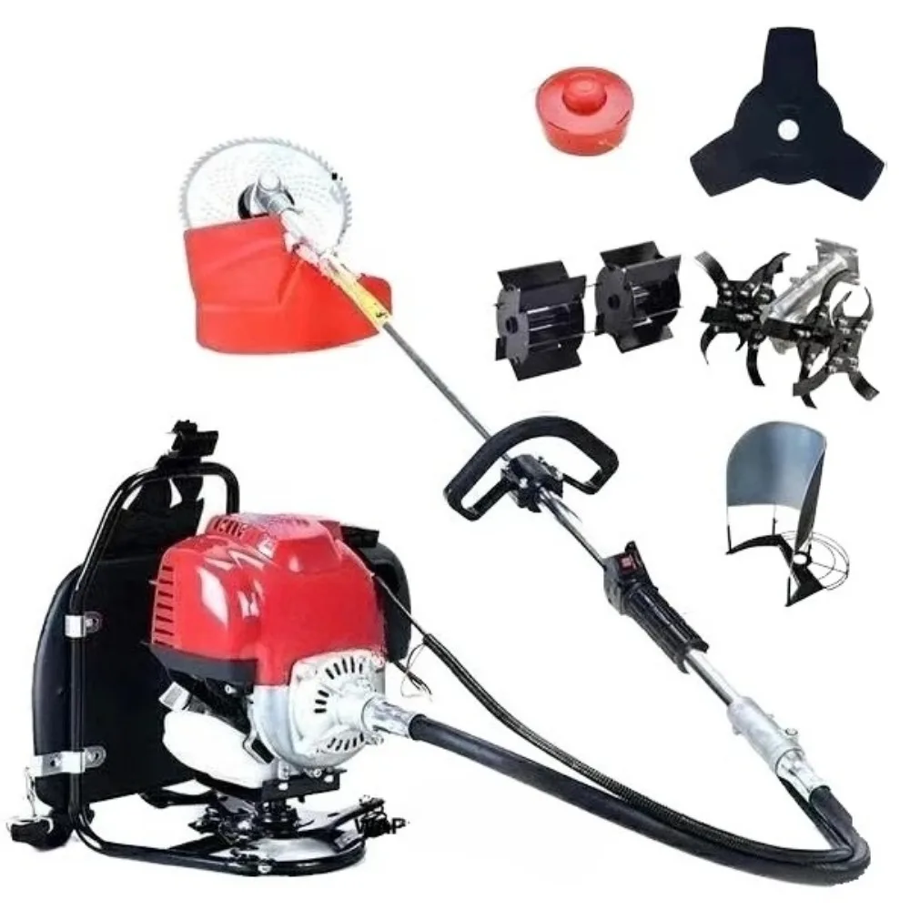 

Одноместный ранцевый кусторез высокой мощности 2.2 л.с., 4-тактный, 35.5 куб. см, 23 см, многофункциональный, для садов, лесов, DIY, промышленного использования