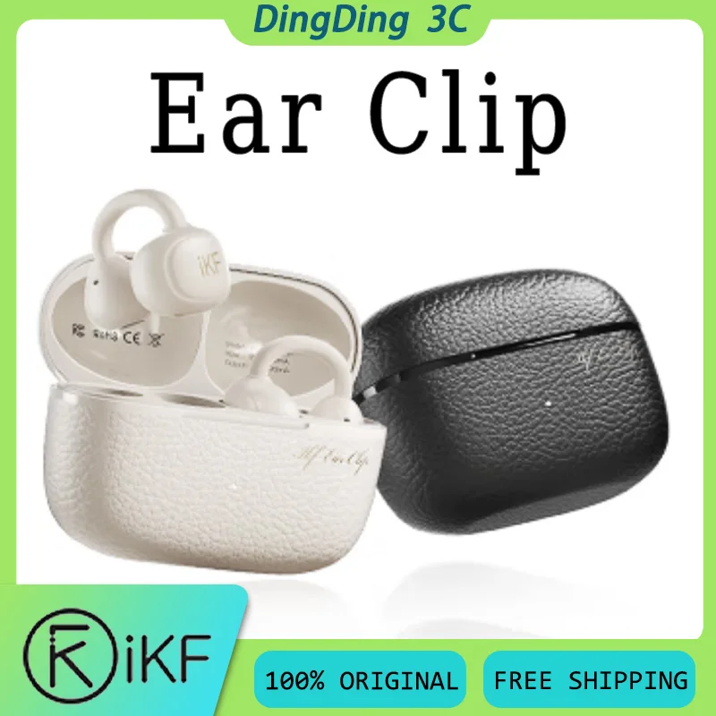 

iKF Ear Clip Wireless Earphone Stereo Sound Bluetooth 6.0 Long Battery Life Low Latency Lightweight Open Gaming Earbuds Custom