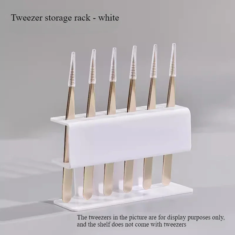 Support de rangement pour pinces à épiler en acrylique, présentoir professionnel pour extensions de cils, gain de place, organisateur de pincettes, outils de maquillage