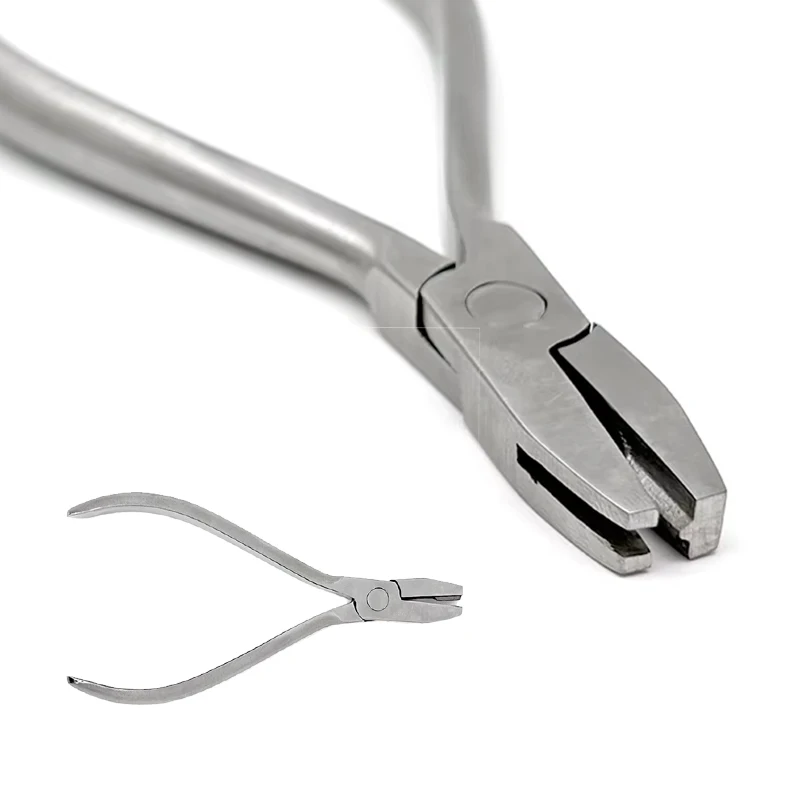 

Dental Ortho V Stop Loop Bending Pliers Stainless Steel Wire Forming Forceps Orthodontic Lab Tool for Braces Making