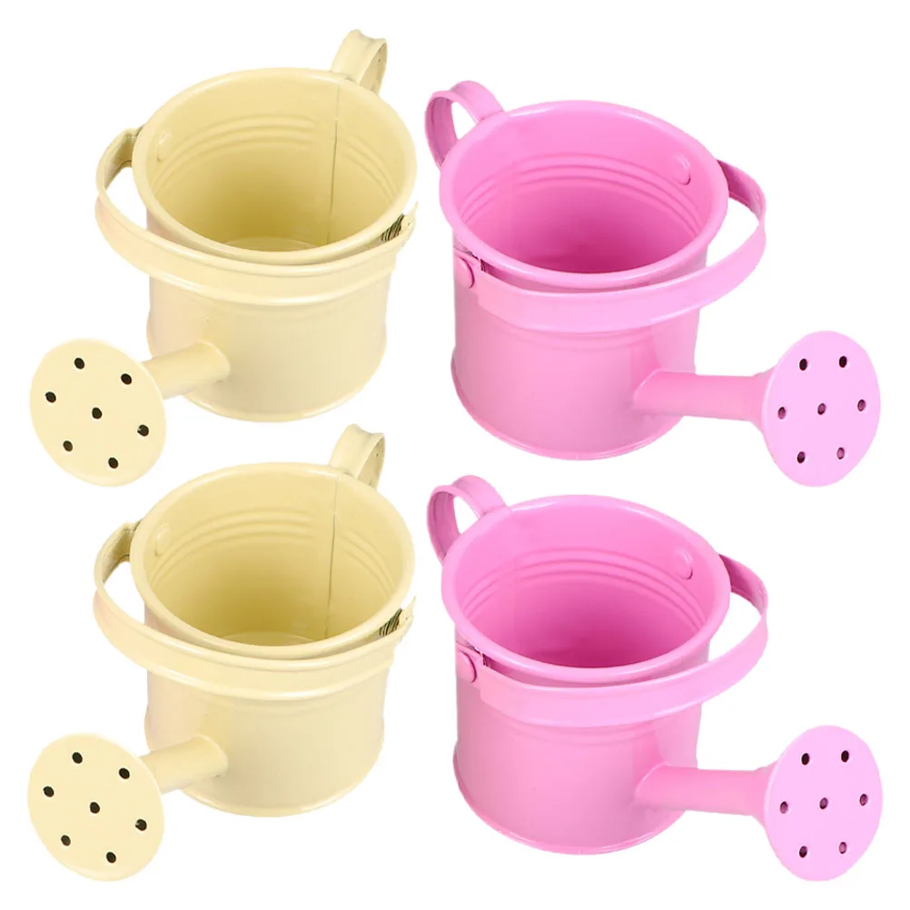 

4 Pcs Iron Flower Waterer Baby Watering Can Childrens Child's Kettle Cute Children's