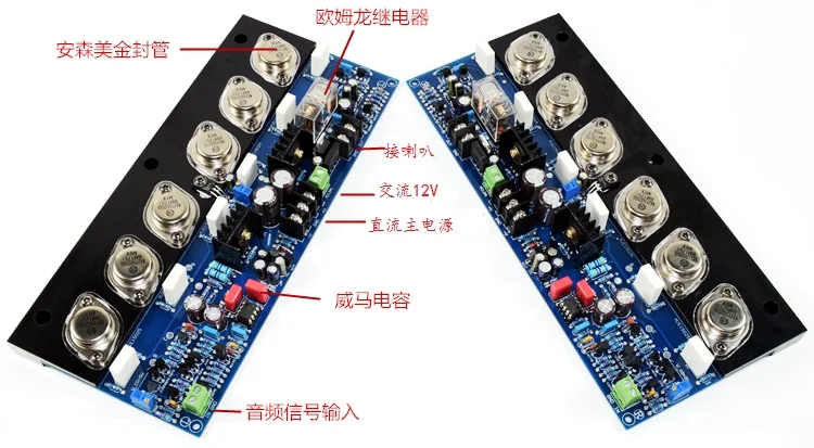 New  WEILIANG  Accuphase E405 Gold Sealed Tube Pure Rear Amplifier Board High Power HIFI Fever Grade (A Pair)