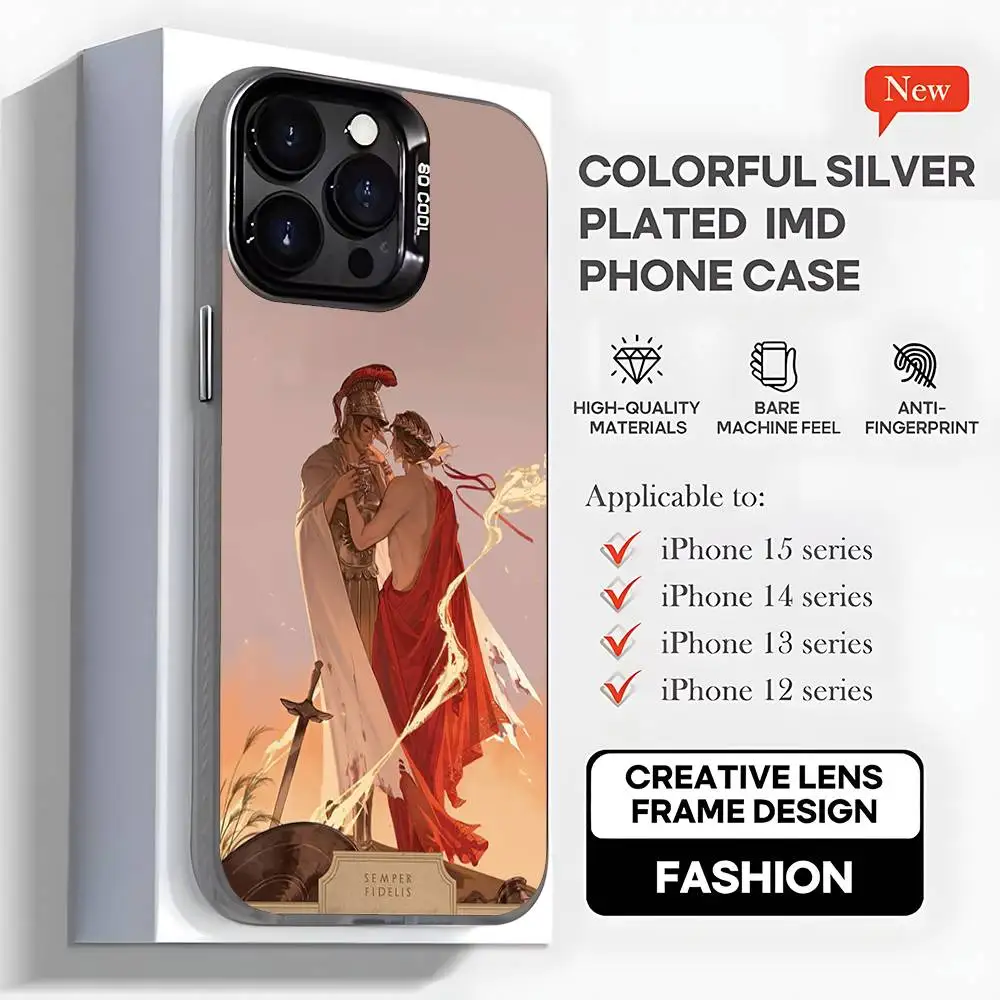 The song of achilles Phone Case For iPhone17,16,15,14,13,12,11,Mini,Pro,MAX,plus,Black Matte Shockproof Cover