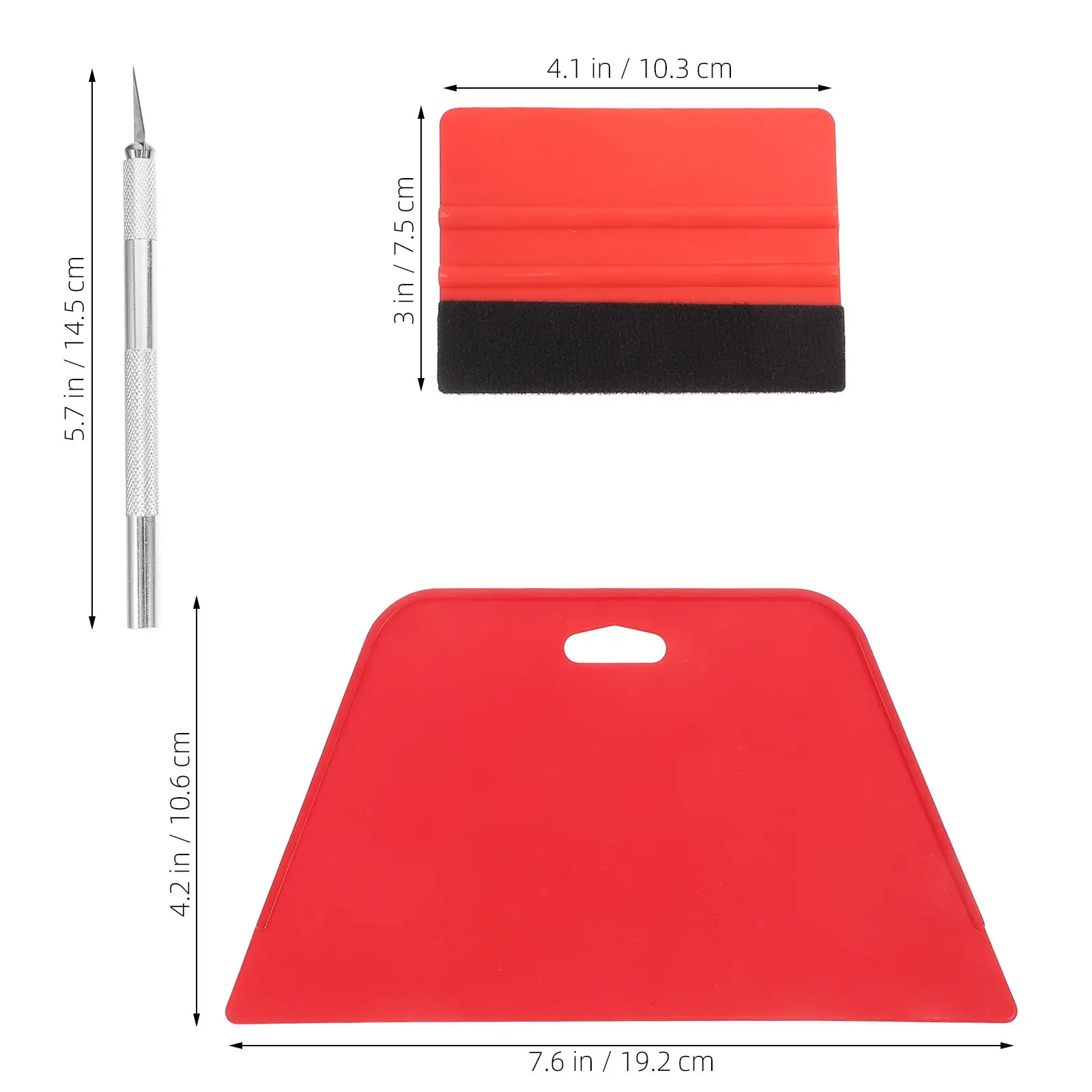 1Set Wallpaper Tool Kit Easy Use Peel Stick Tools Professional Wallpaper Squeegee Set for Vinyl and Window Film