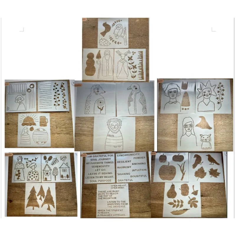 2024 nowe DIY szablony malowanie księga gości kolorowanie tłoczenie Album papier dekoracyjny szablon kartek A0514