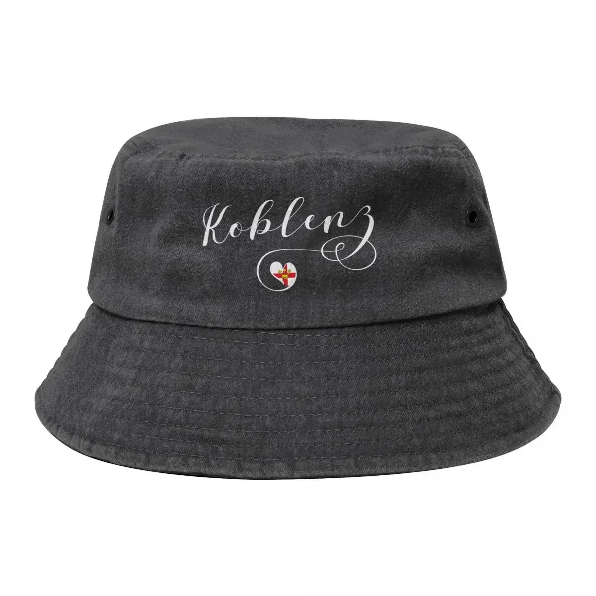 Koblenz Flag Heart, Rhineland-Palatinate\t Bucket Hat Luxury Hat Hat Man Luxury Women's Hats Men's