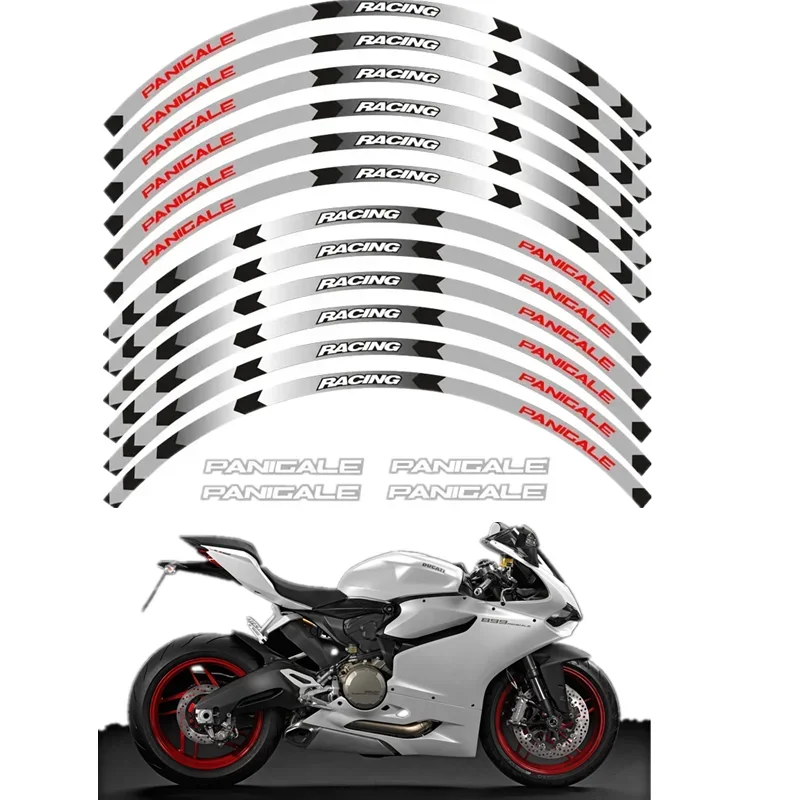 For DUCATI PANIGALE 1199 S 899 1299 S R 959 Motorbike Parts Contour Wheel Decoration Decal Sticker - 1