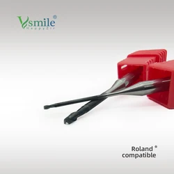 Roland DWX 52D Dental Milling Burs For Grinding Zirconia D4mm Shank DC Diamond Coating Drill Diameter 2.0/1.0/0.6/0.3mm Tools