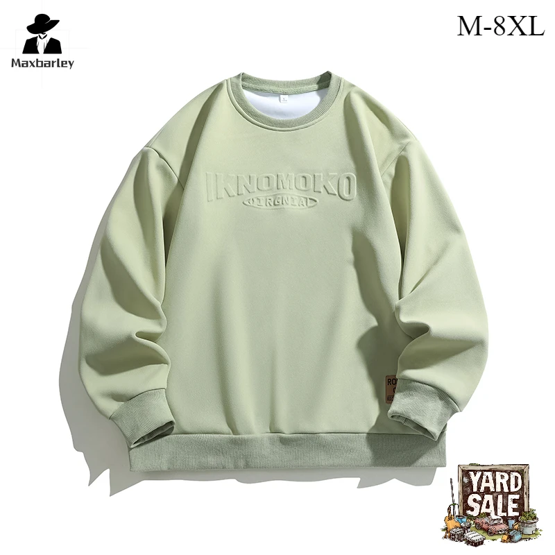 

2025 New sweatshirts Men Autumn Harajuku Vintage Round Neck Long Sleeve hoodies Man Women's Street Clothing Oversized Pullover