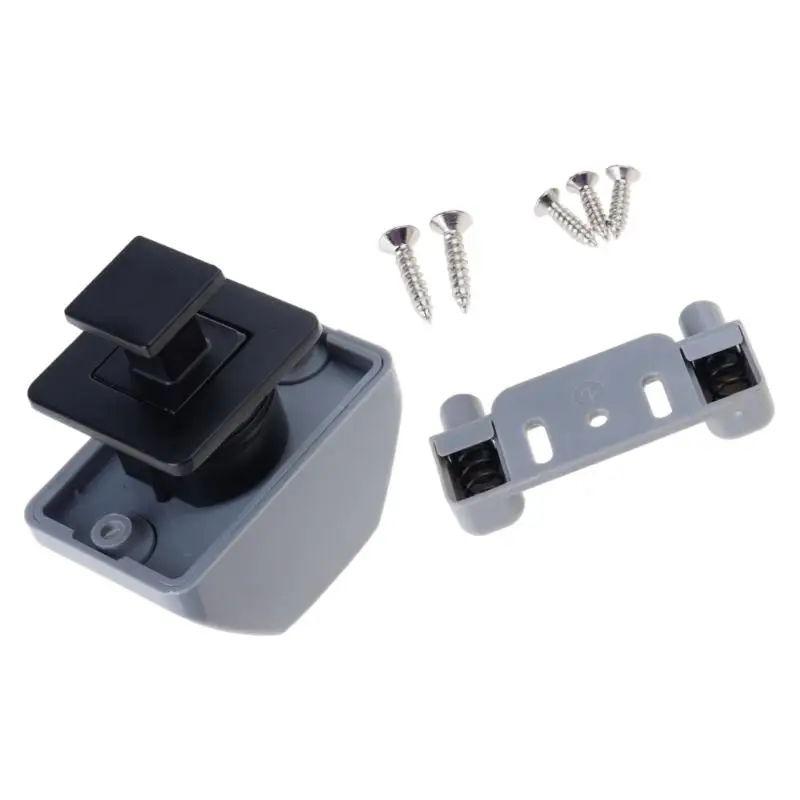 Secure Push Button Locking Mechanism Convenient Single Button Lock Simple Installation for Camping Trailers & Boats  