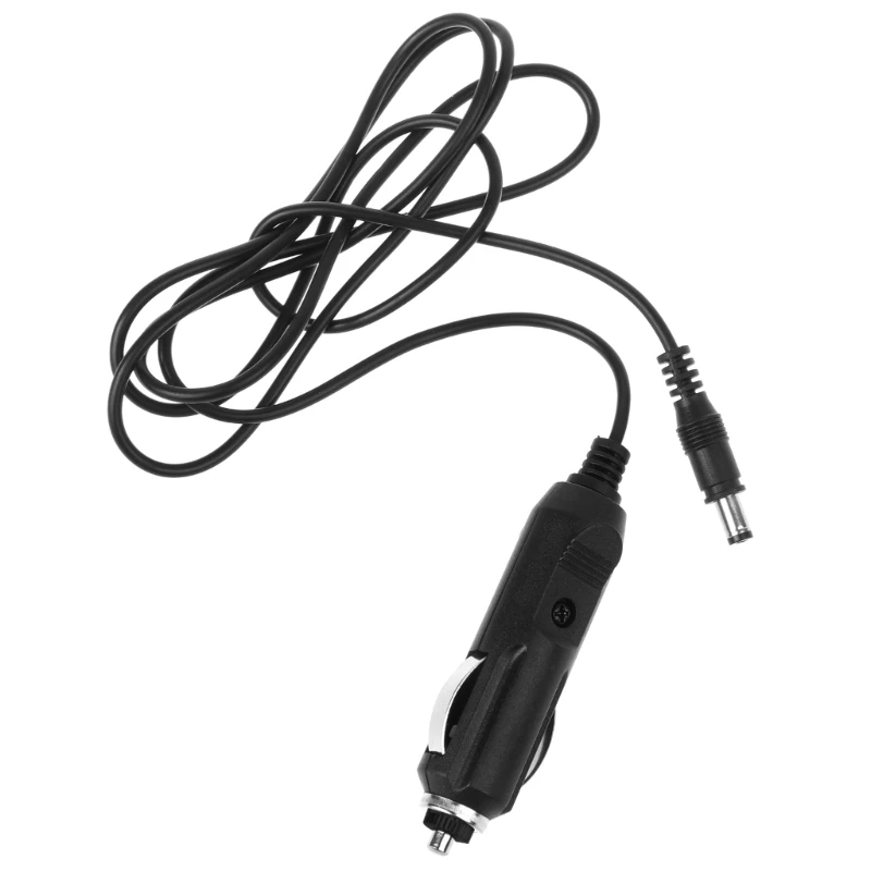 12V Car Charger Auto Power Supply Cable for DC5.5mm x2.1mm to Car Cigarette-lighter Male Plug