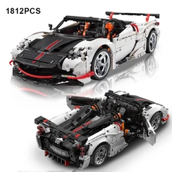 1812pcs City Technical Expert 1:10 Pagani Zonda Sport Car Building Blocks MOC Figure Vehicle Bricks Toys for Children Boy Gifts