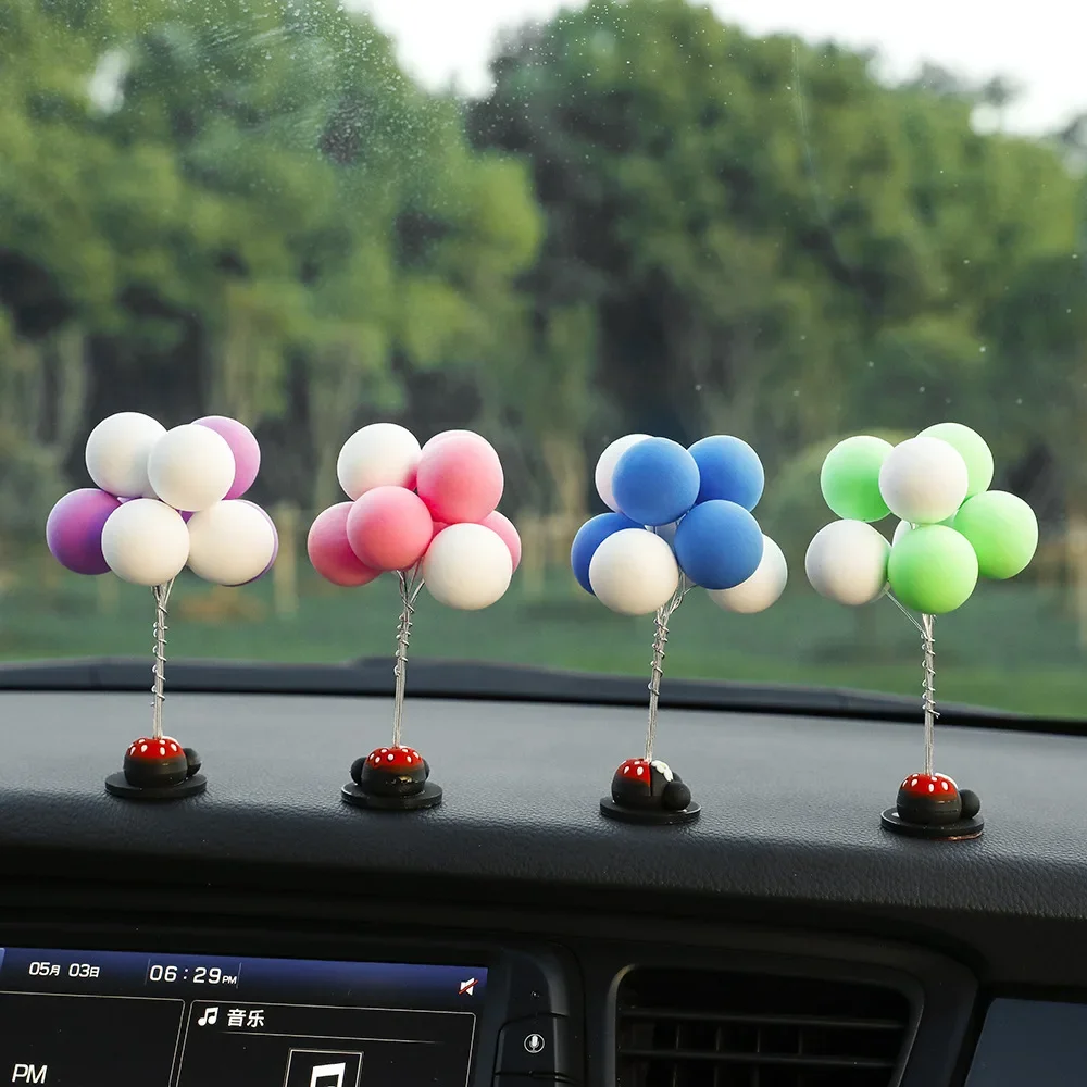 Cute Sweet Decoration Creative Confession Balloon Center Console Decoration  Accessories Kawaii Decor Car Desk Decoration