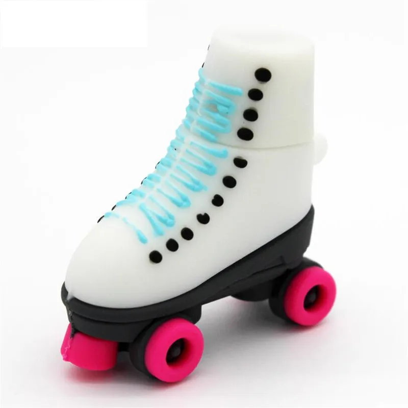Cartoon Skates USB Flash Drive Genuine Pendrive 4GB 8GB 16GB 32GB 64GB Roller High-speed Pen Drive Creative Memory Stick Gift