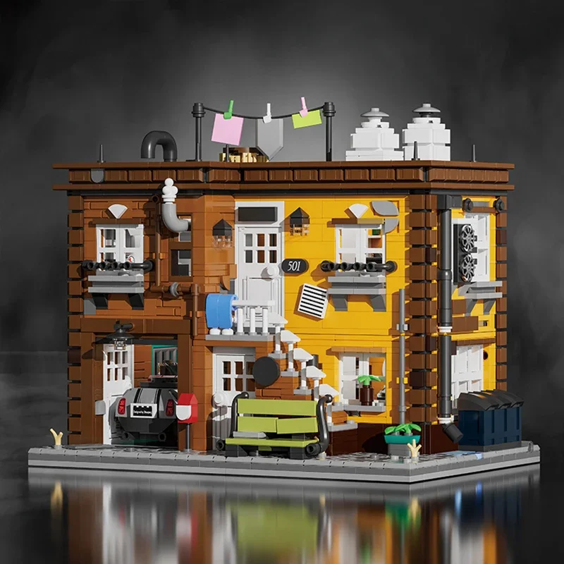 2284pcs Ashley's 2-verdiepingen Huis Bouwstenen Ashley Building Urban Street View Modulaire Bouw Bricks Speelgoed Volwassenen Geschenken