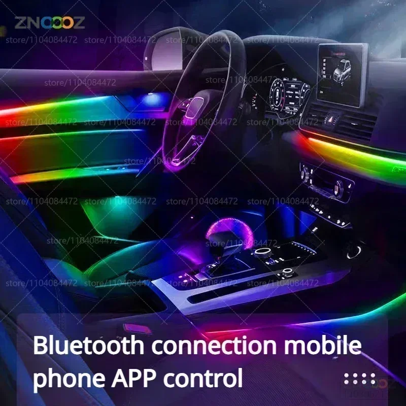 لكرايسلر PT كروزر PT 22in1 RGB سيارة الداخلية الاكريليك سيارة المحيطة أضواء RGB المخفية الاكريليك قطاع اكسسوارات الديكور
