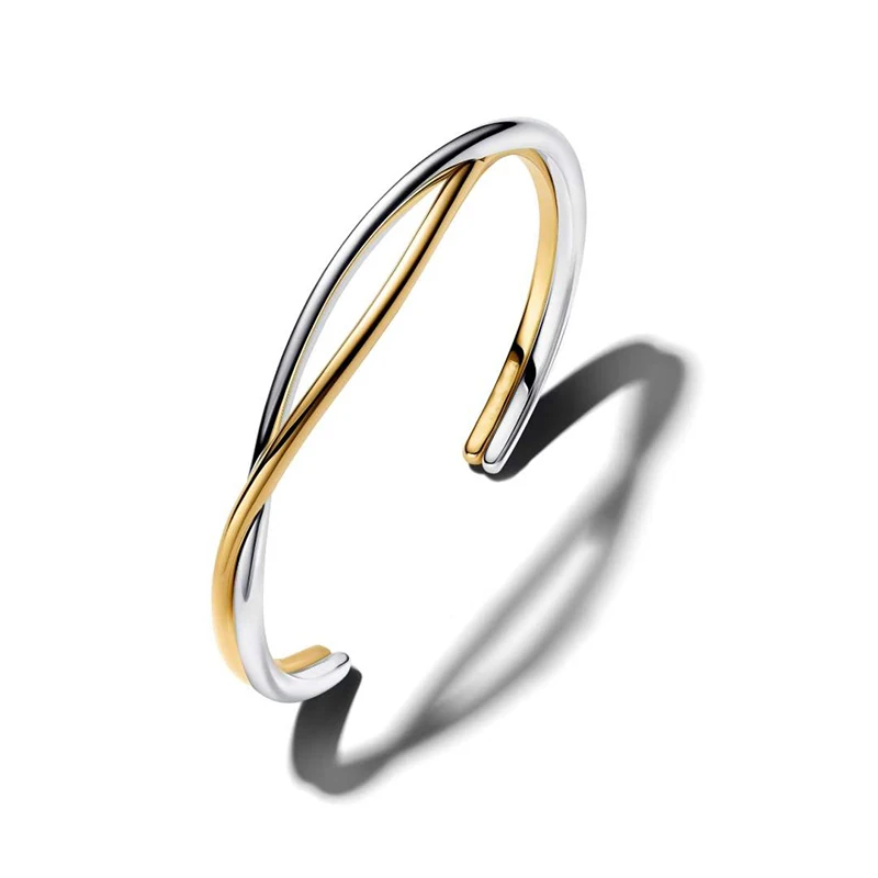 Hot selling new 925 silver colored rope box chain bracelet suitable for women's summer charm pendant DIY fashion jewelry